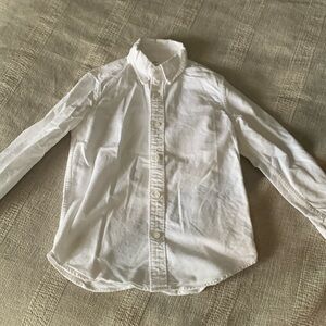 Kids size 8 white Crewcuts long sleeve dress shirt good condition